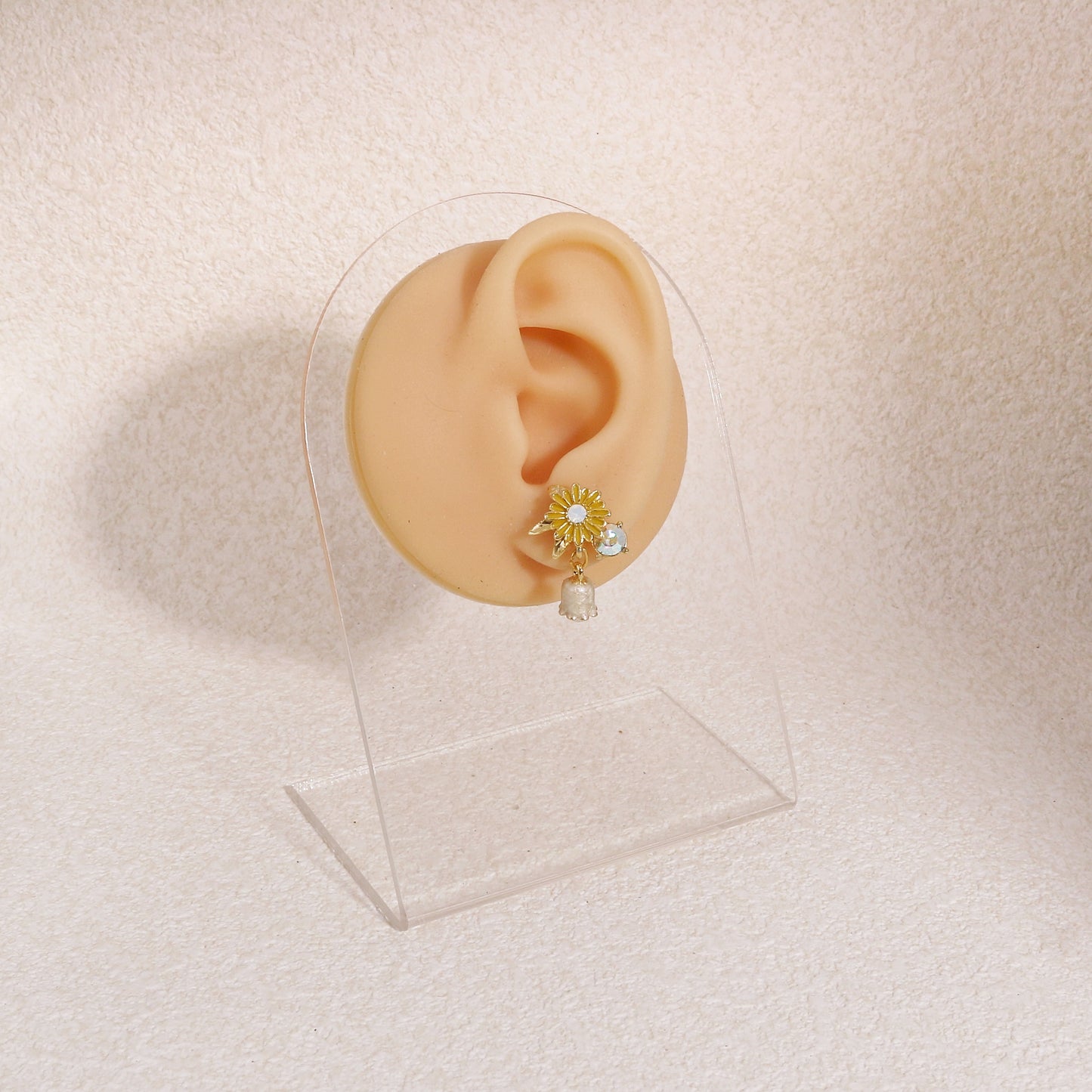 Marina Canary Yellow Floral Dangle Earrings