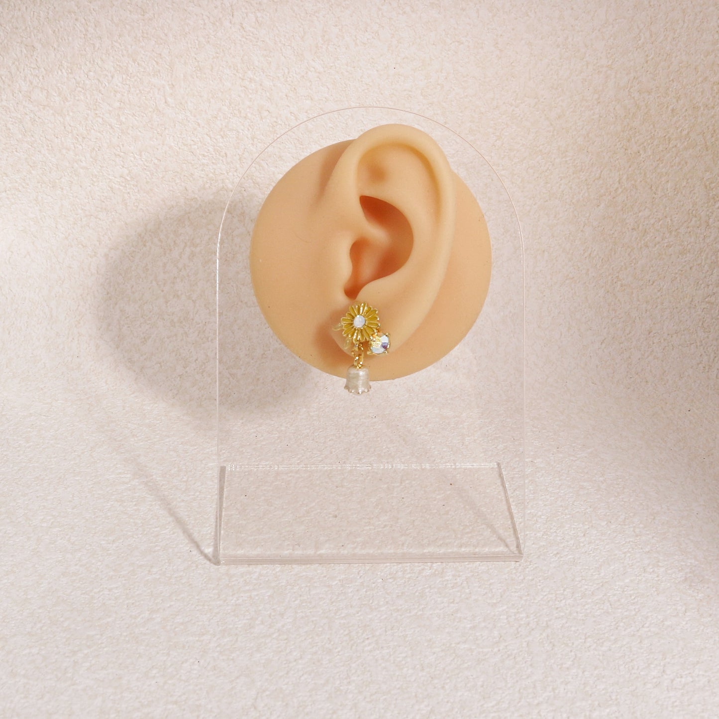 Marina Canary Yellow Floral Dangle Earrings