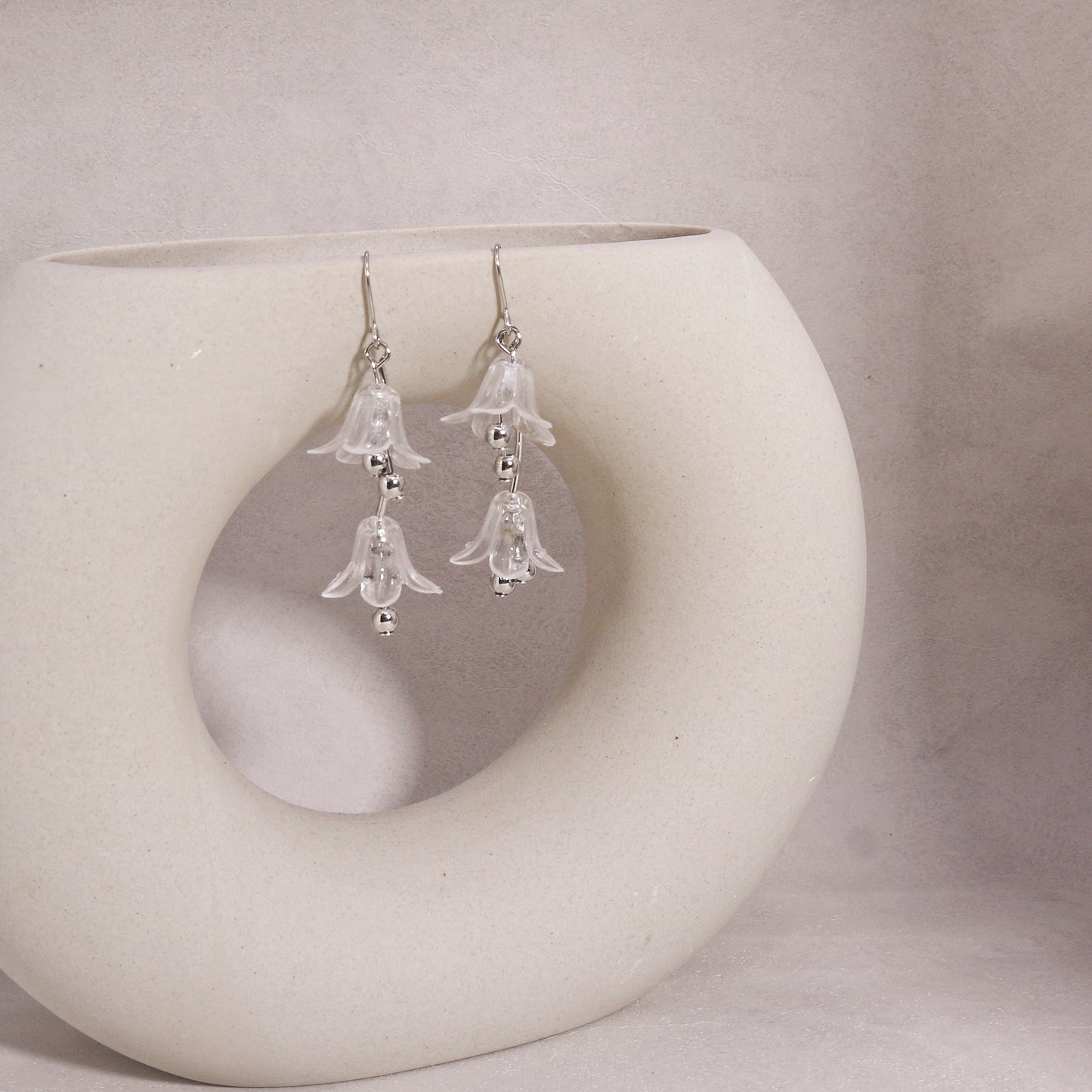 Morgana Acrylic Floral Drop Earrings