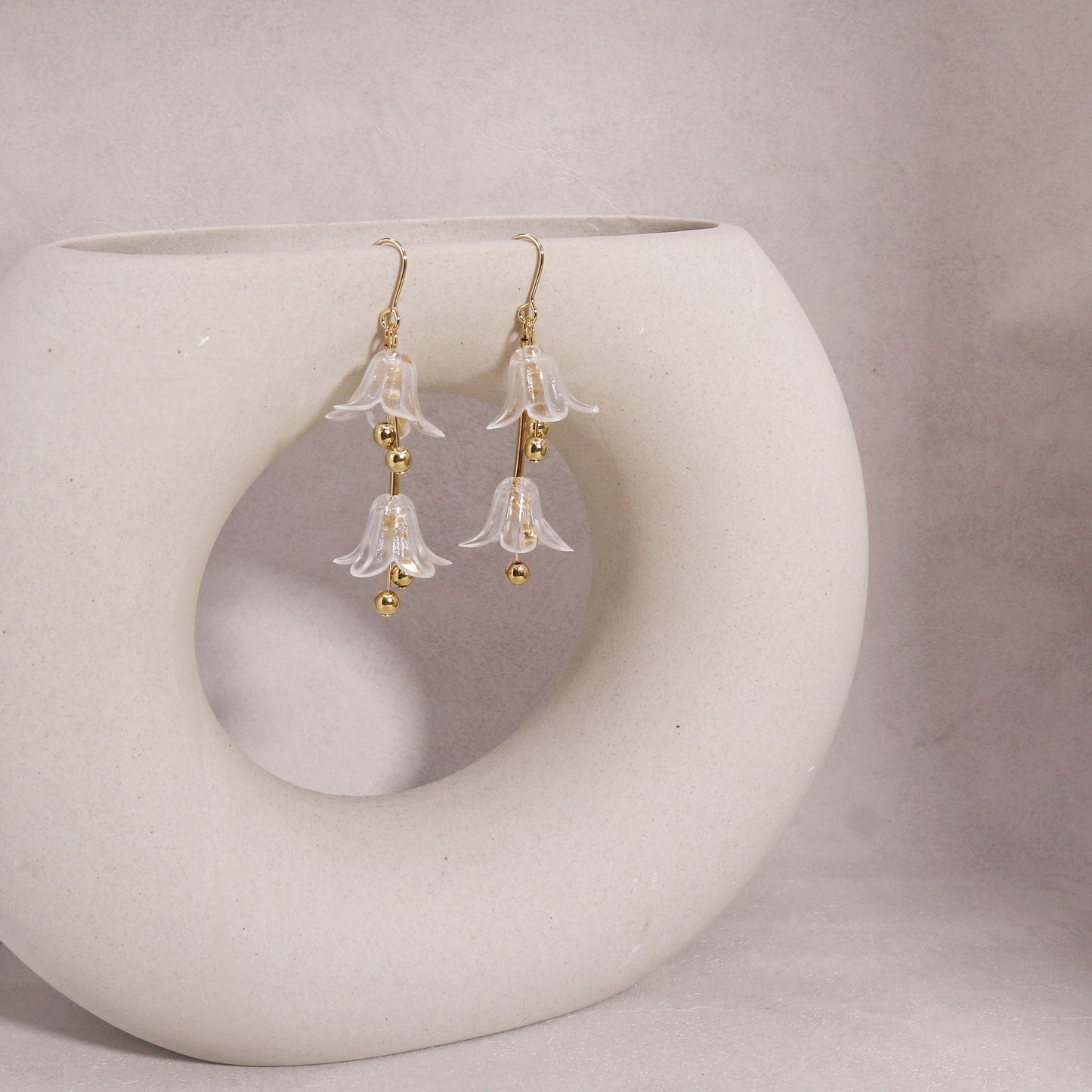 Morgana Acrylic Floral Drop Earrings