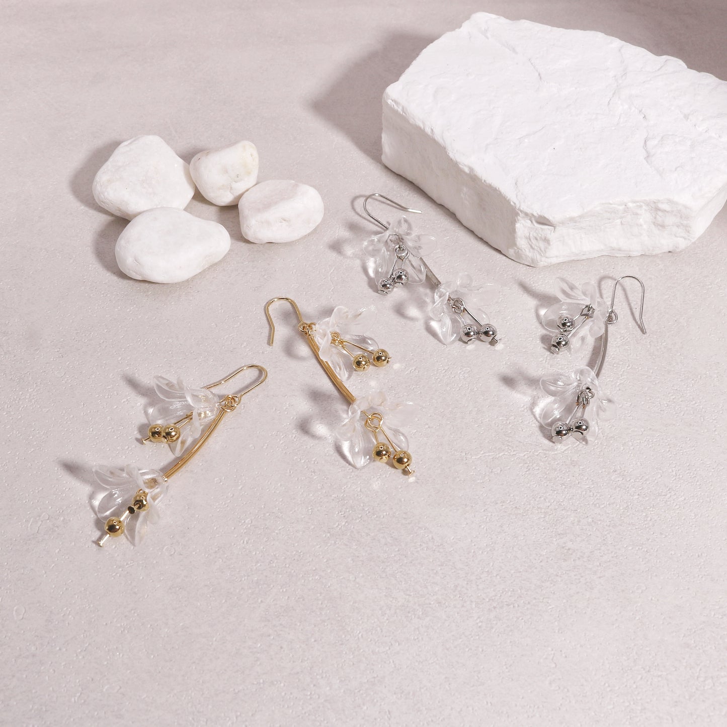 Morgana Acrylic Floral Drop Earrings