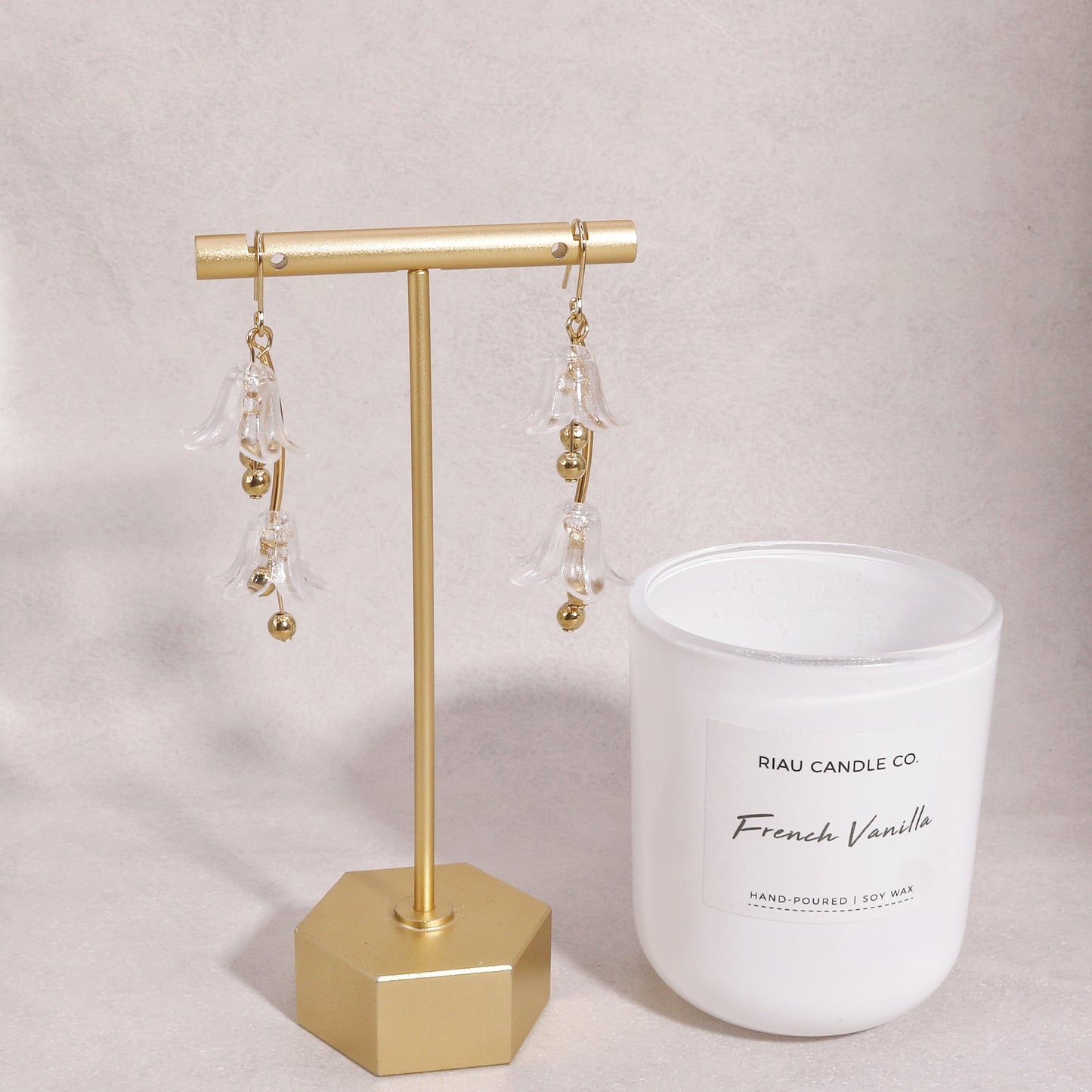 Morgana Acrylic Floral Drop Earrings
