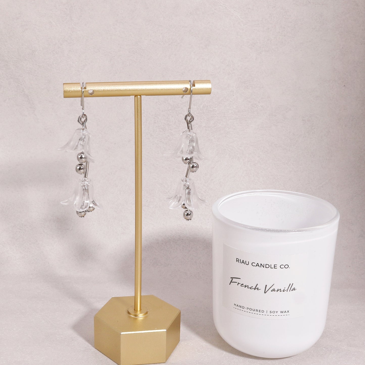 Morgana Acrylic Floral Drop Earrings