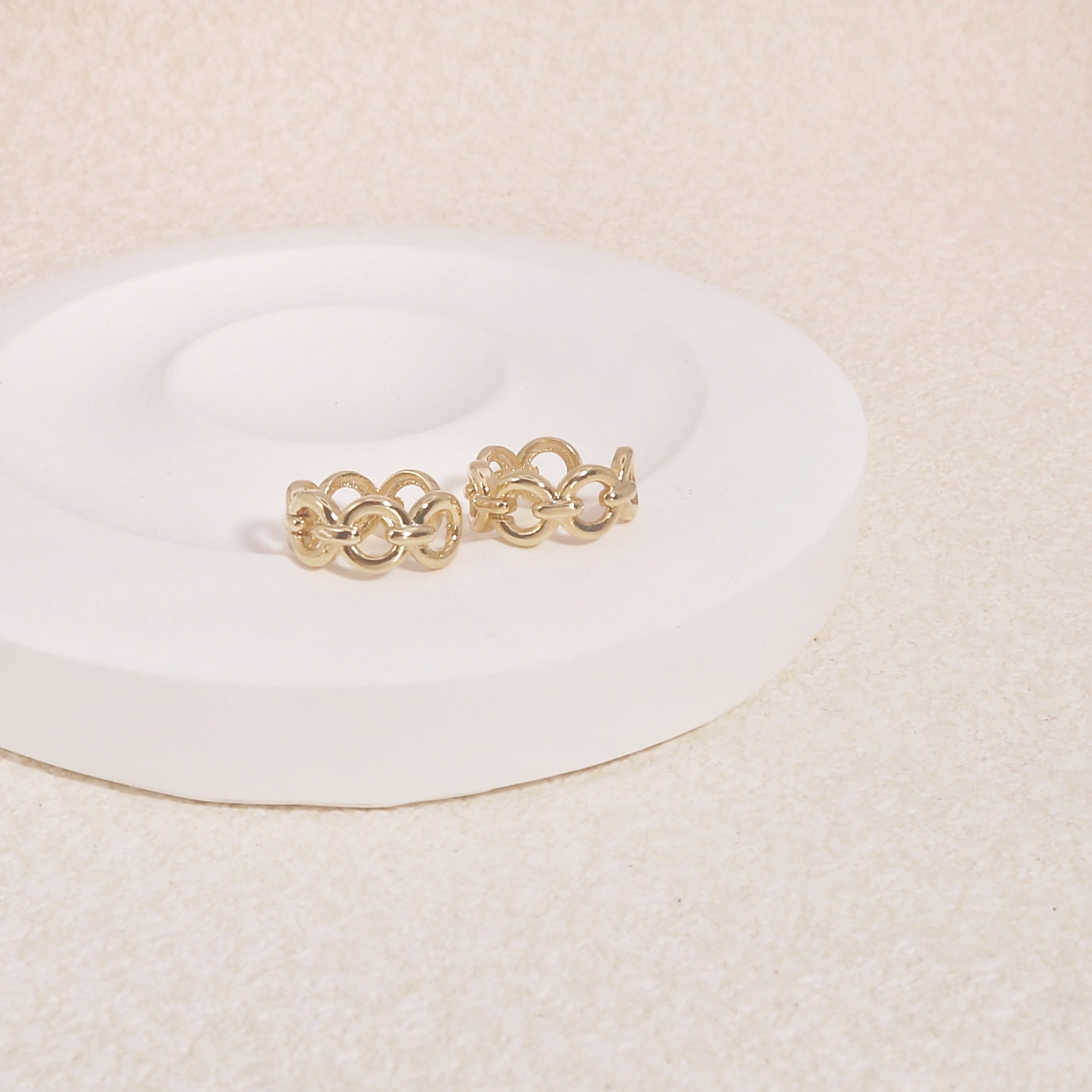 Jazlene Minimalist Circular Hoop Earrings