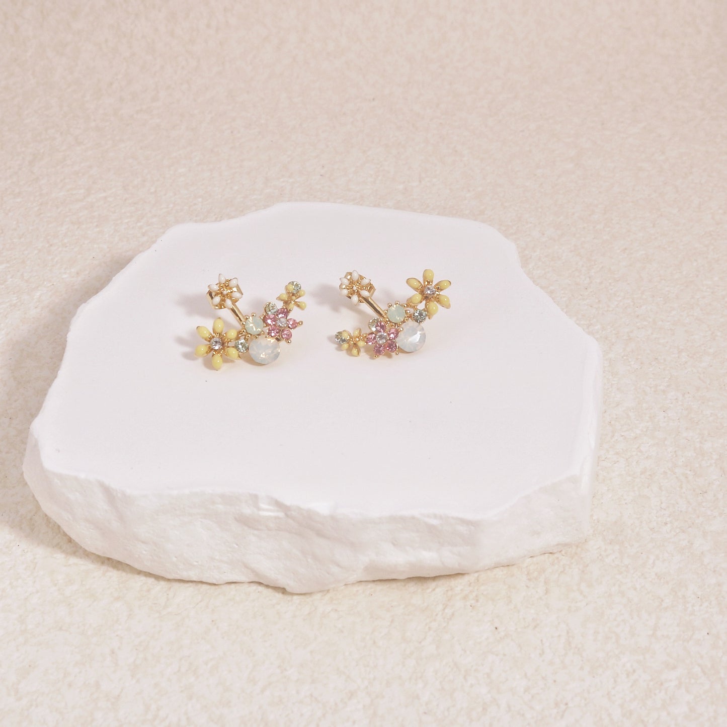 Magnolia Korean Crystal Earring Jacket