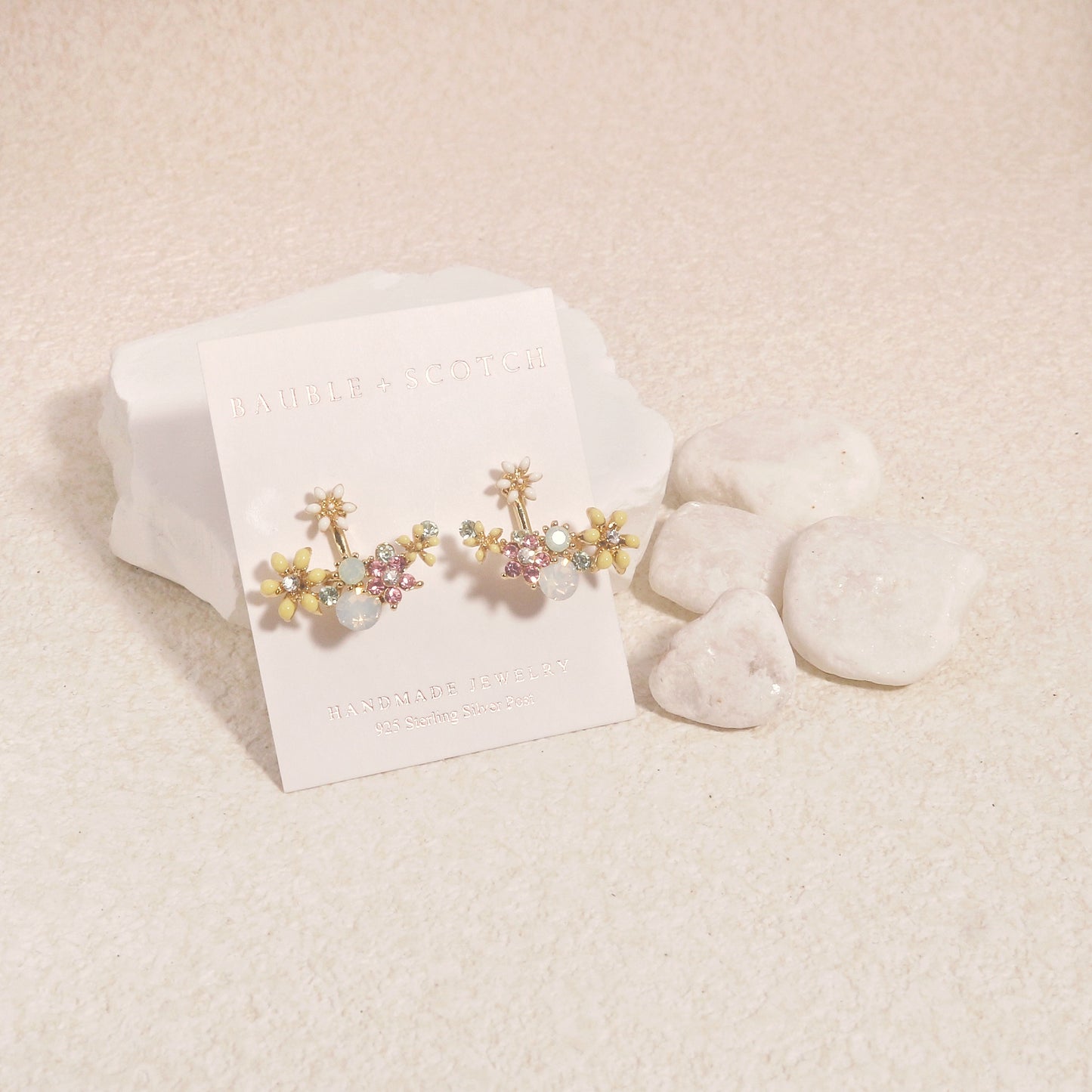 Magnolia Korean Crystal Earring Jacket
