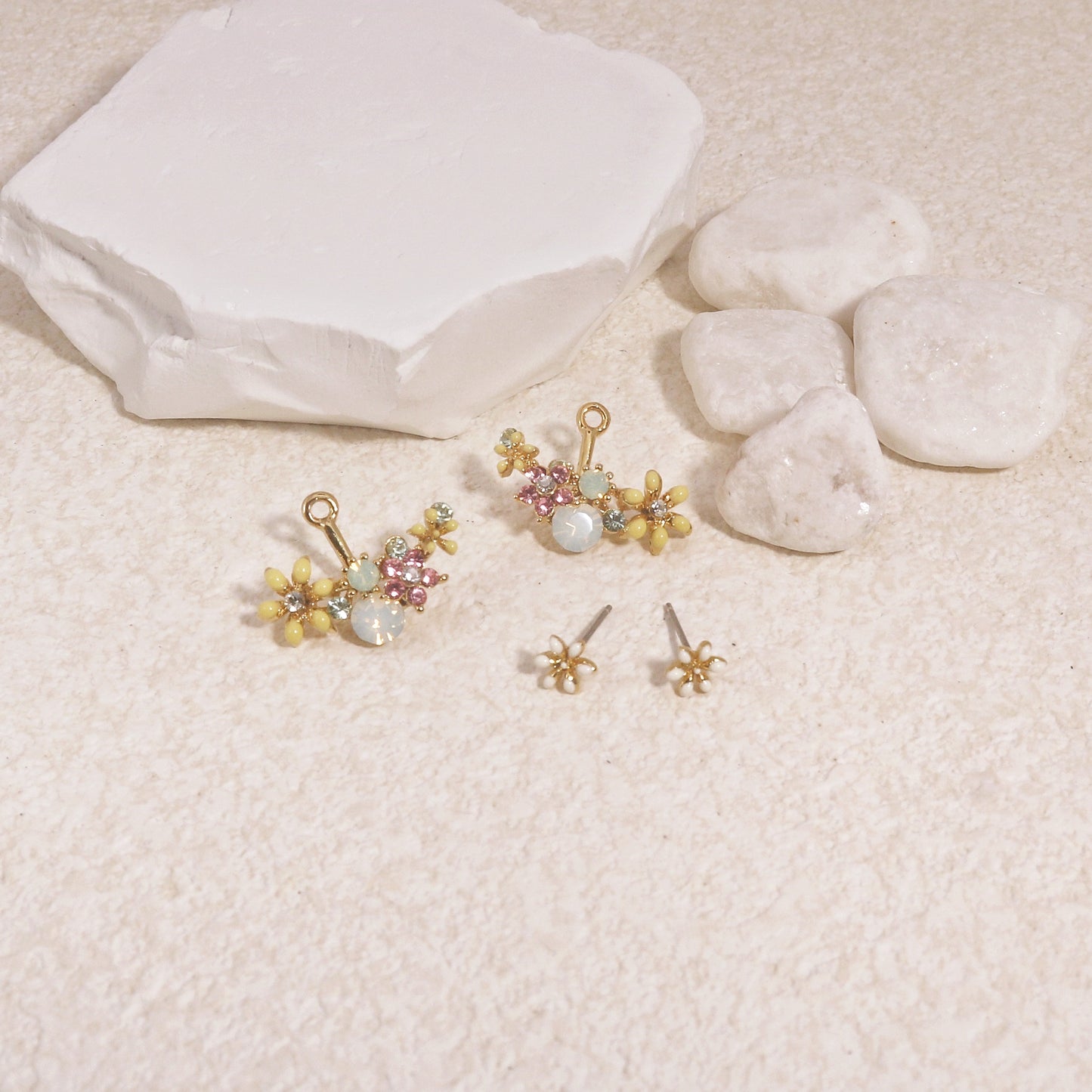 Magnolia Korean Crystal Earring Jacket