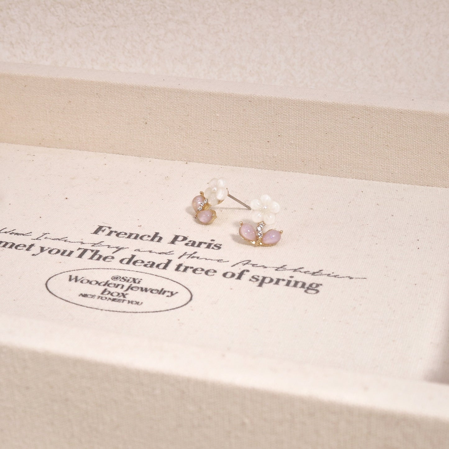 Noelle Dainty Floral Minimalist Stud Earrings