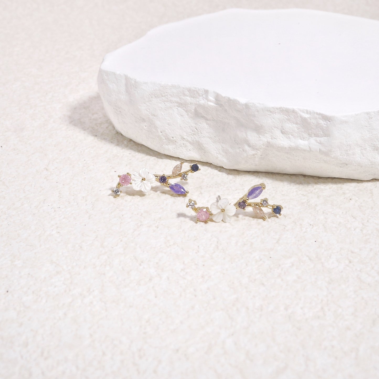 Gabrielle Delicate Korean Styled Stud Drop Earrings