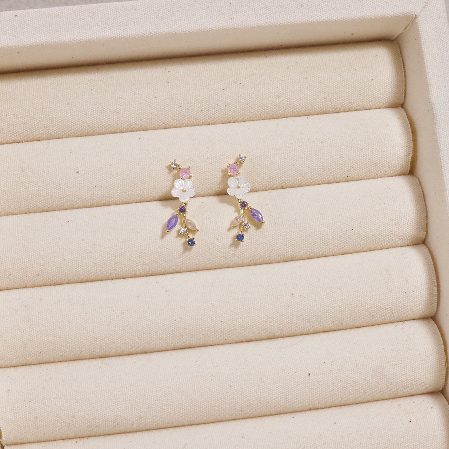 Gabrielle Delicate Korean Styled Stud Drop Earrings