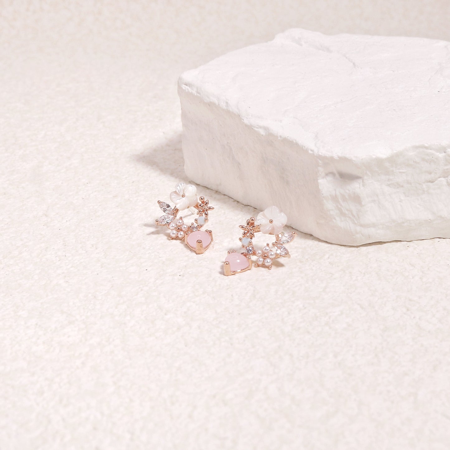 Charlotte Dainty Korean Floral Drop Earrings
