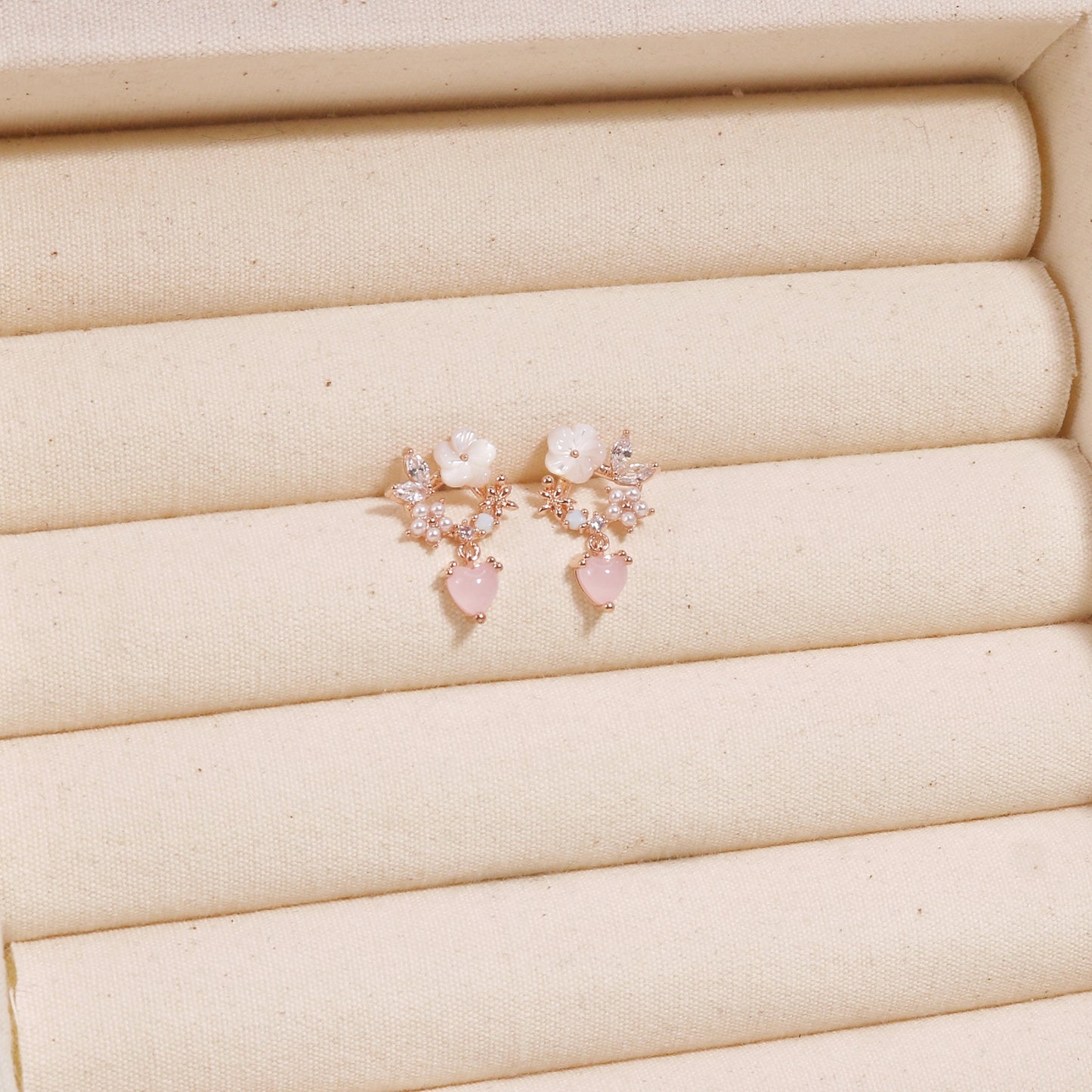 Charlotte Dainty Korean Floral Drop Earrings