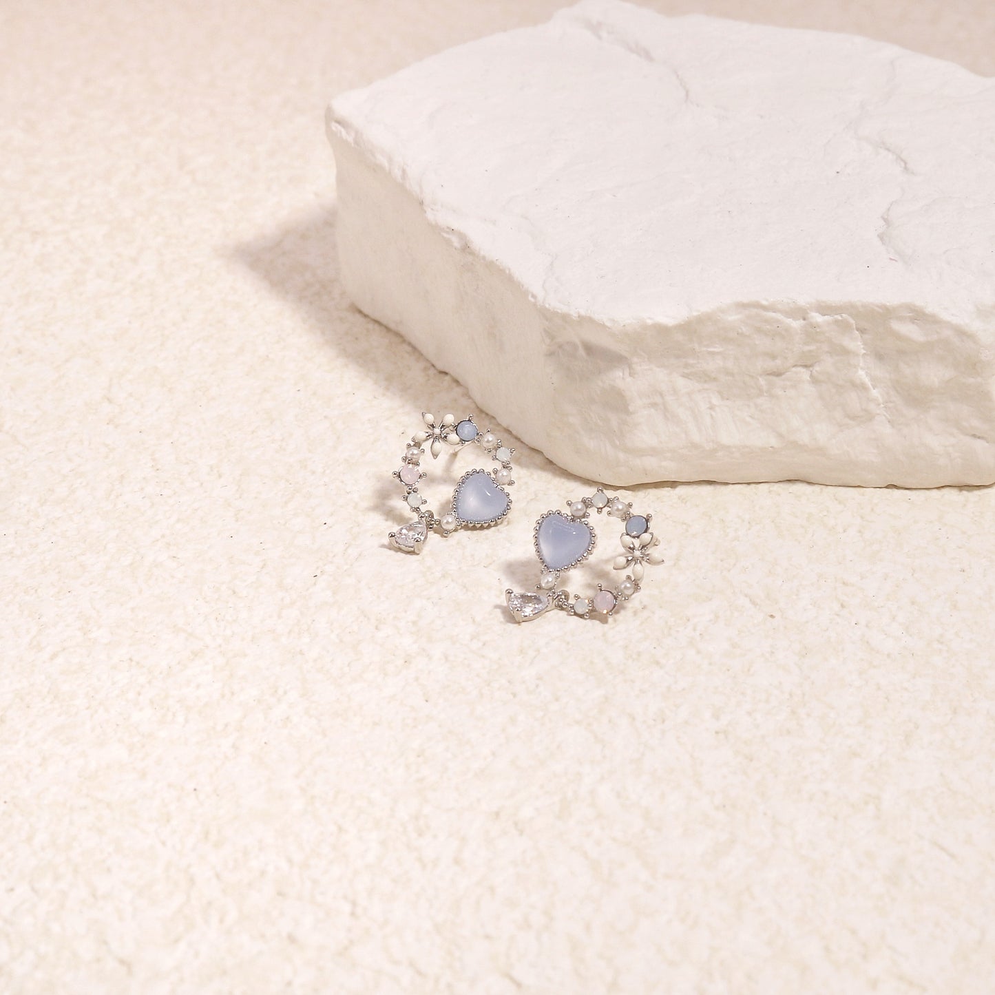 Scarlett Delicate Dainty Handpainted Korean Crystal Earrings