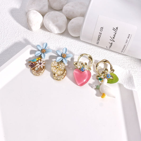 Asymmetric Sweet Fashion Dangle Earrings