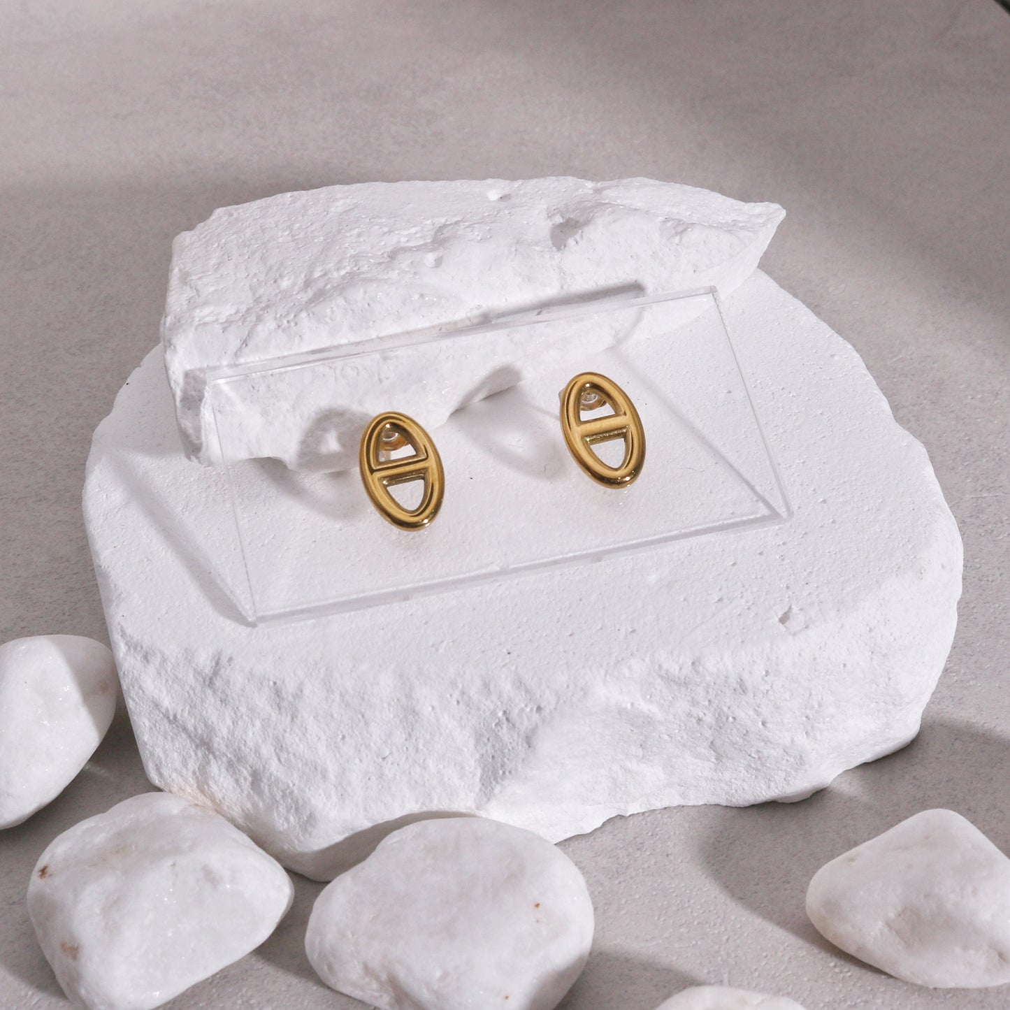 Brinkley Minimalist Steel Stud Earrings