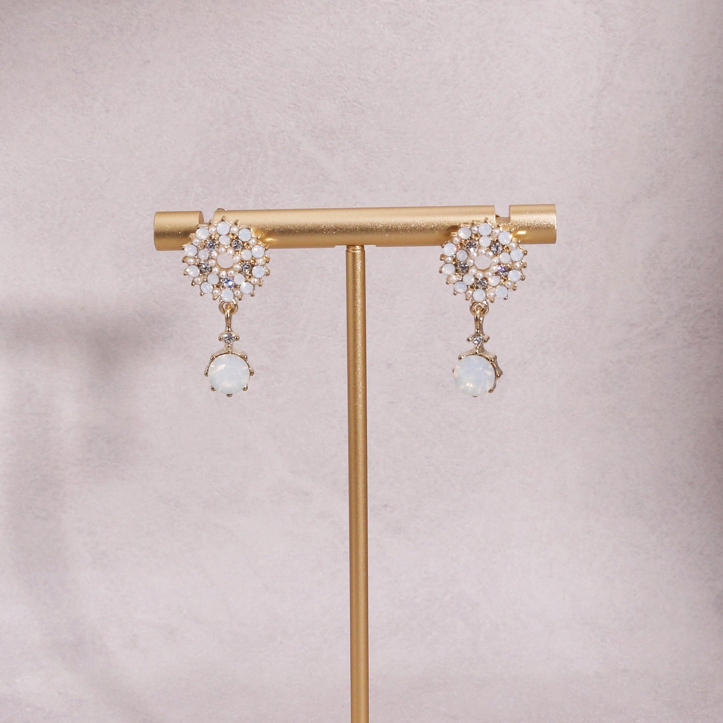 Crystal Starburst Drop Dangle Earrings