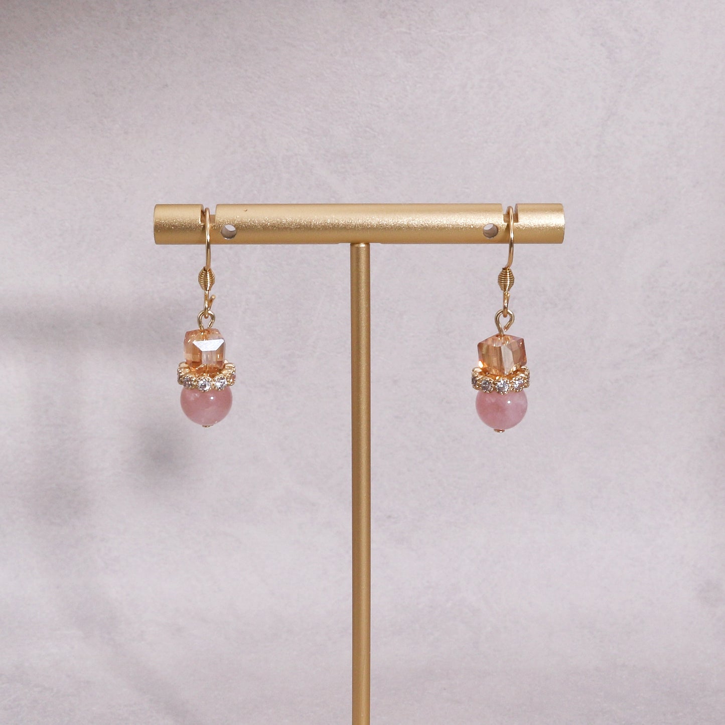 Stoned Essential Handmade Natural Gem Drop Earrings