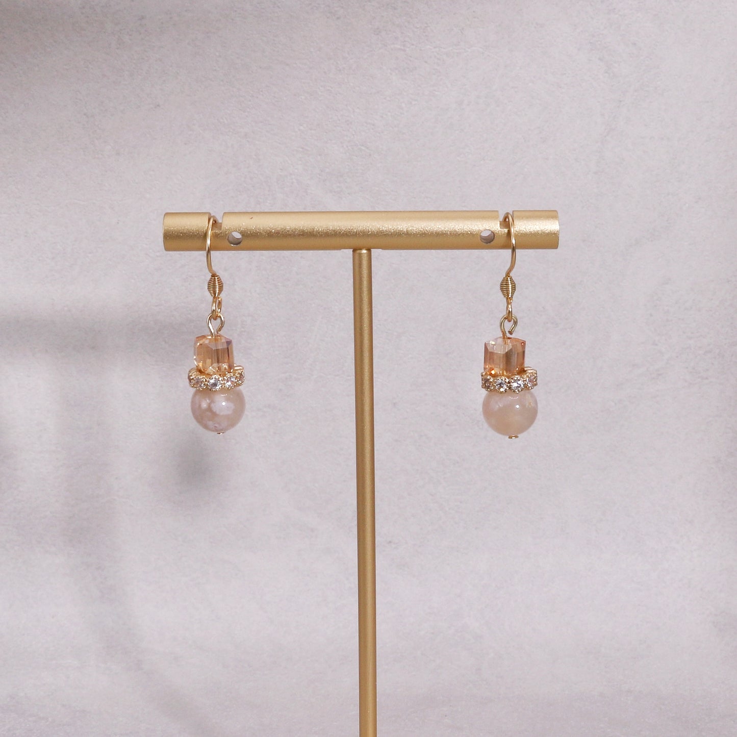 Stoned Essential Handmade Natural Gem Drop Earrings