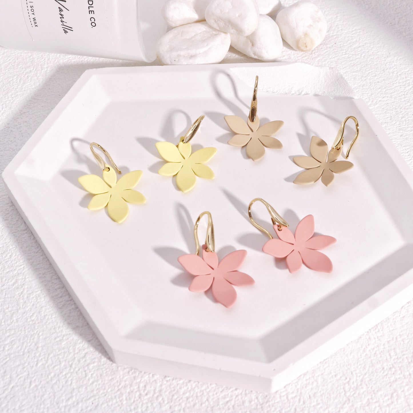 Olivia Maple Leaf Drop Dangle Earrings