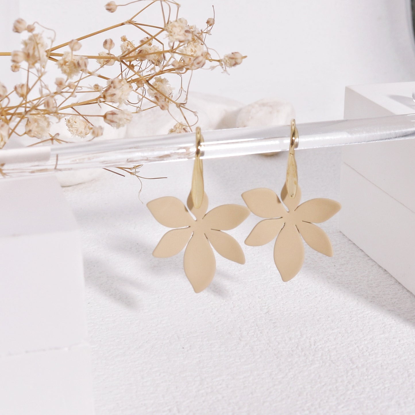 Olivia Maple Leaf Drop Dangle Earrings