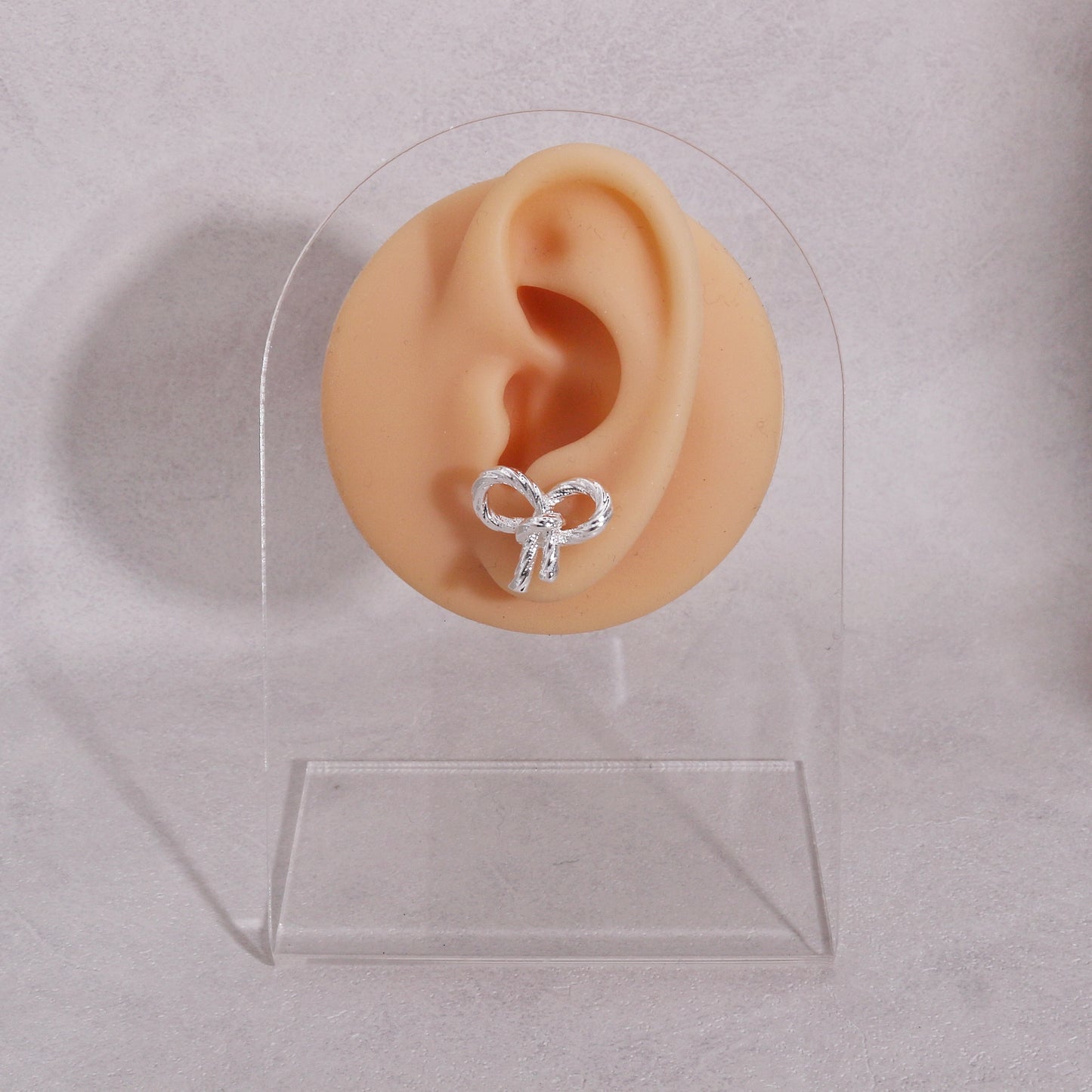 Leona Statement Bow Tie Ribbon Stud Earrings