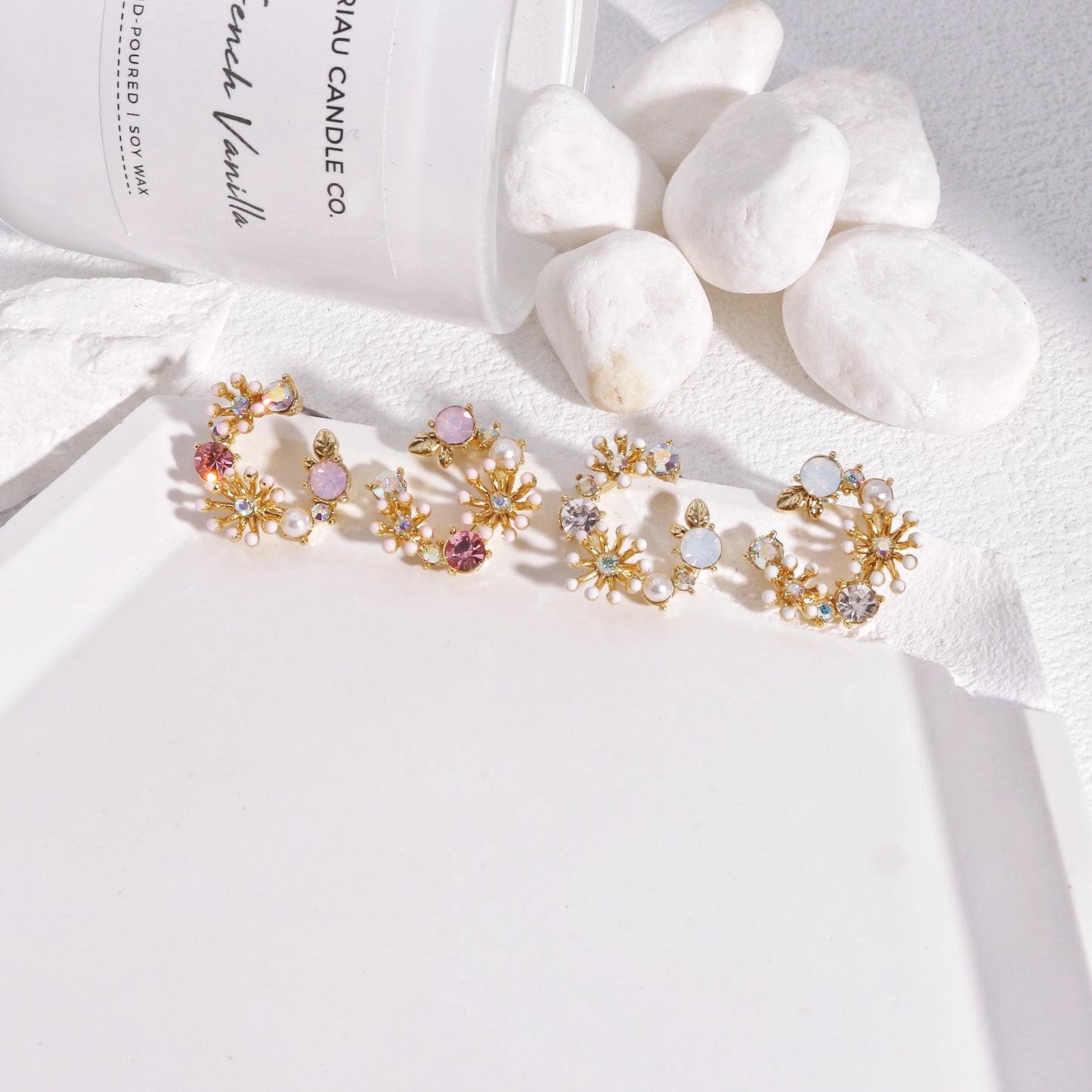 Chrishell Bouquet Crystal Stud Earrings