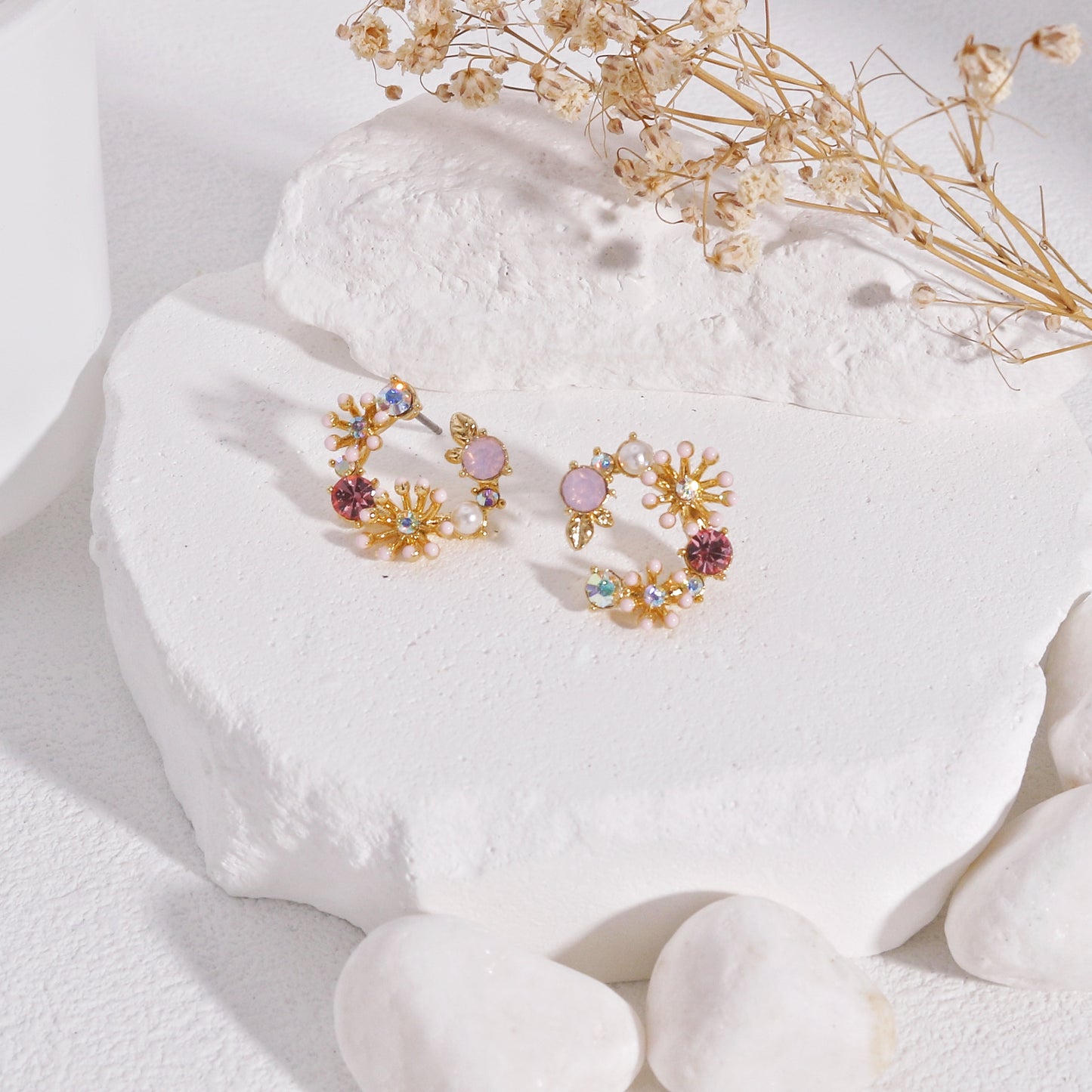 Chrishell Bouquet Crystal Stud Earrings