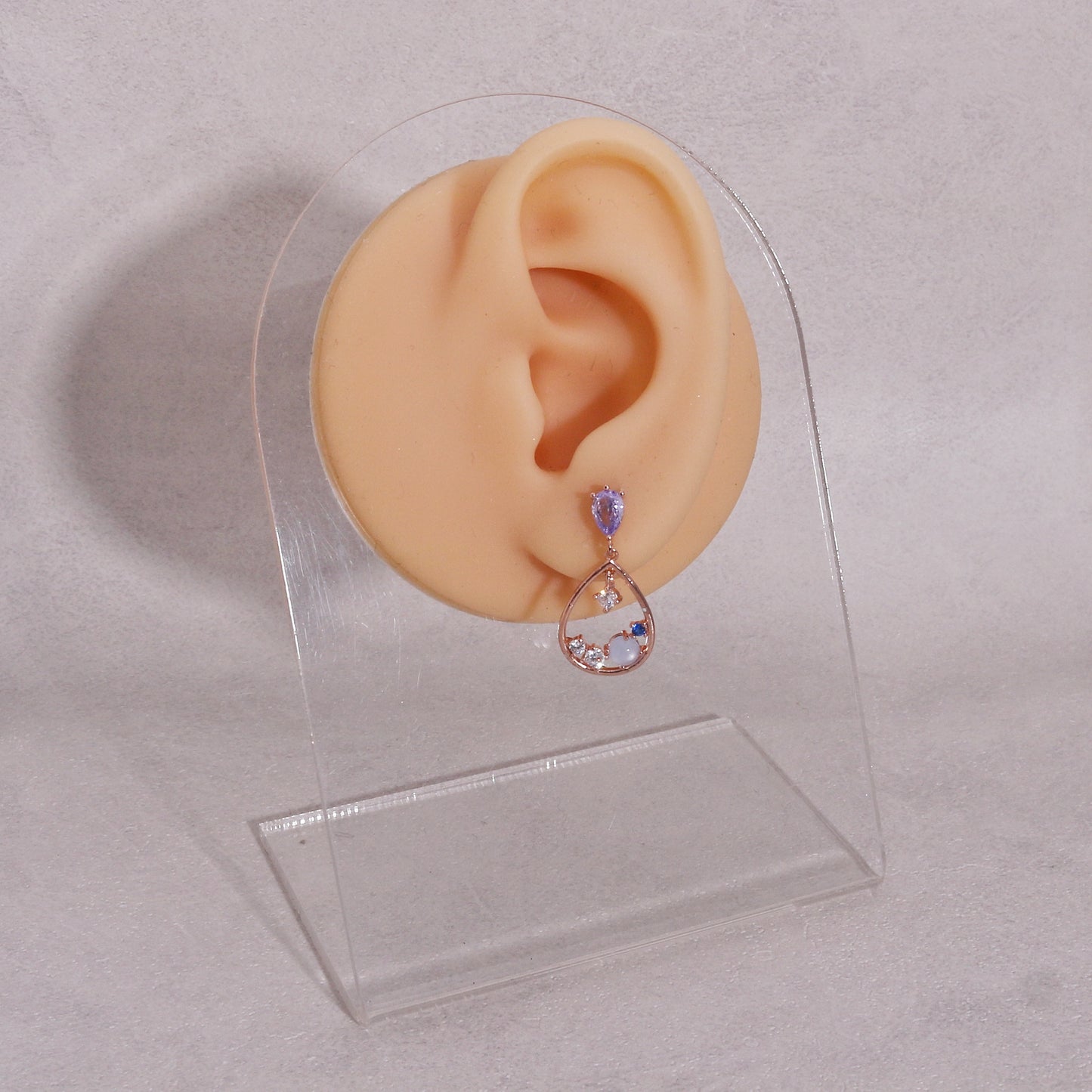 Lila Dainty Crystal Drop Earrings