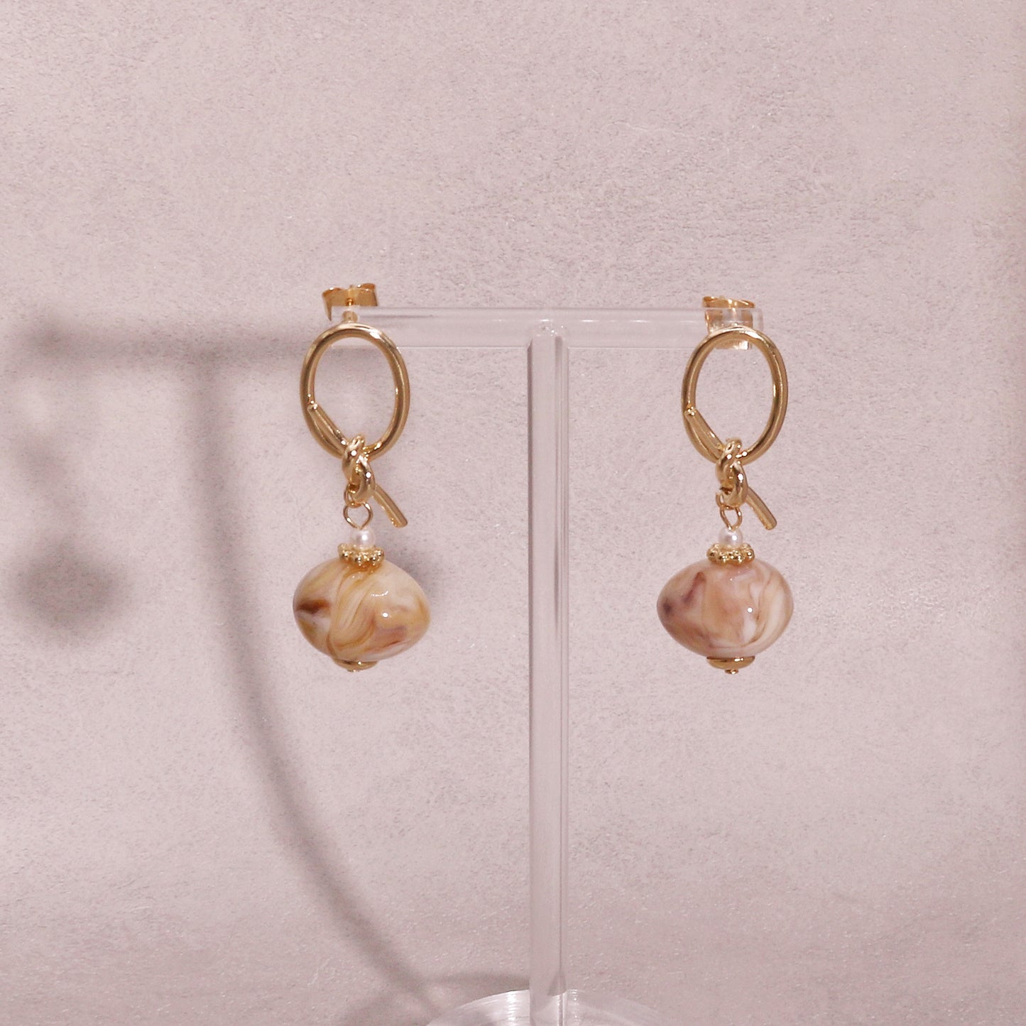 Vivienne Handmade Resin Gemstone Drop Earrings