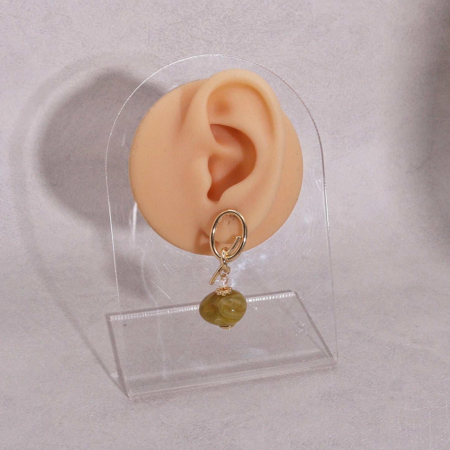 Vivienne Handmade Resin Gemstone Drop Earrings