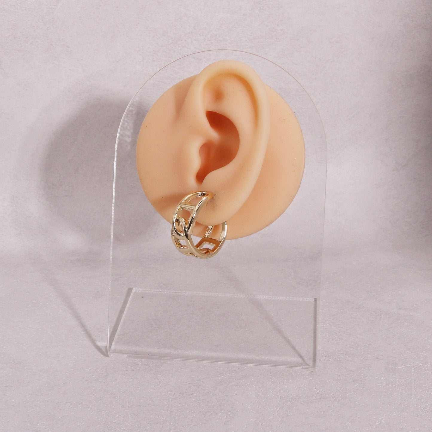 Livia Statement Metal Hoop Earrings