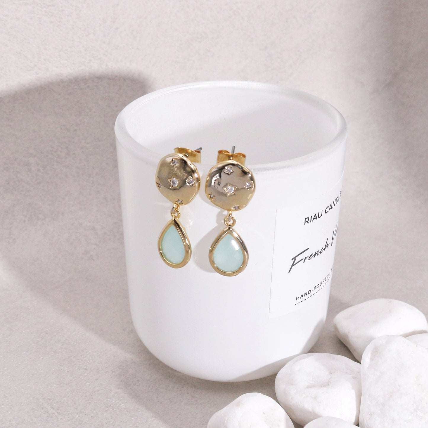 Crystal Quartz Fashion Drop Earrings