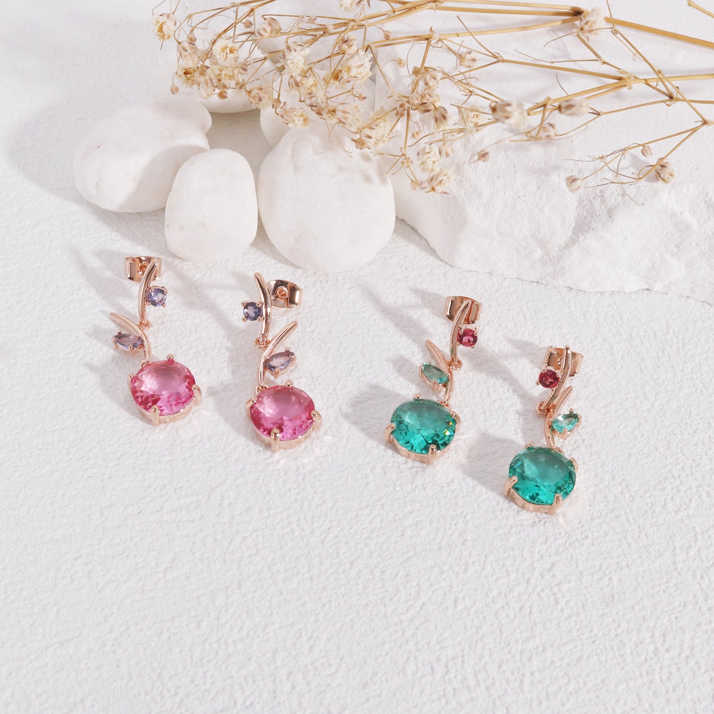 Cailie Elegant Luxury CZ Drop Earrings