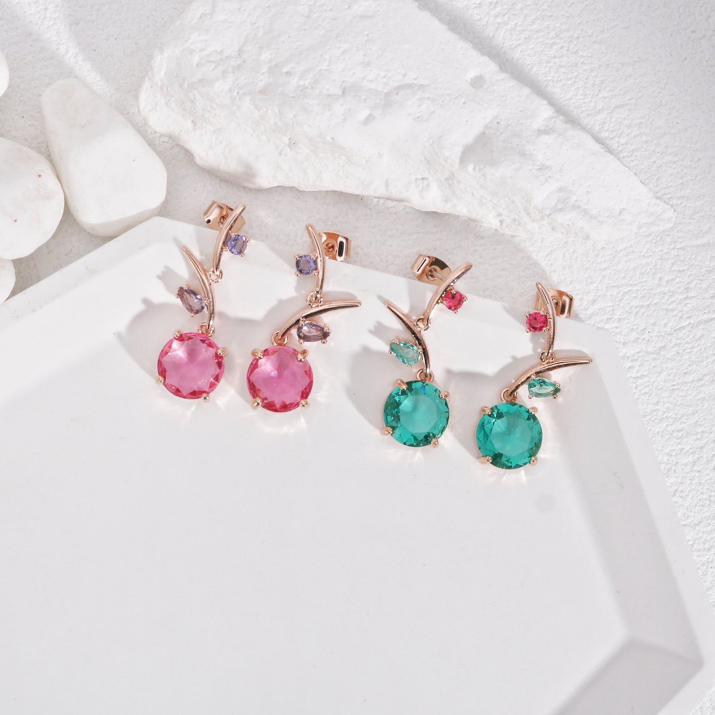 Cailie Elegant Luxury CZ Drop Earrings