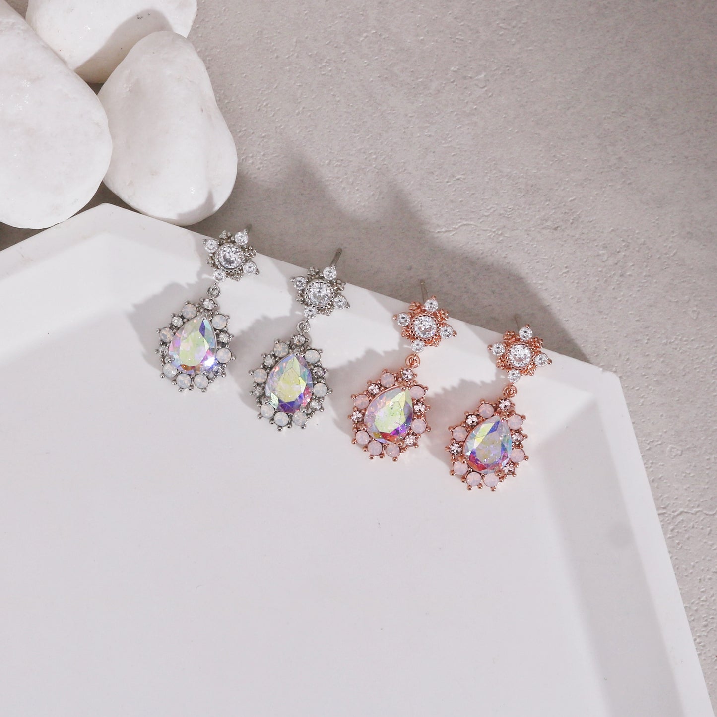Trinka Victorian Crystallized Drop Earrings