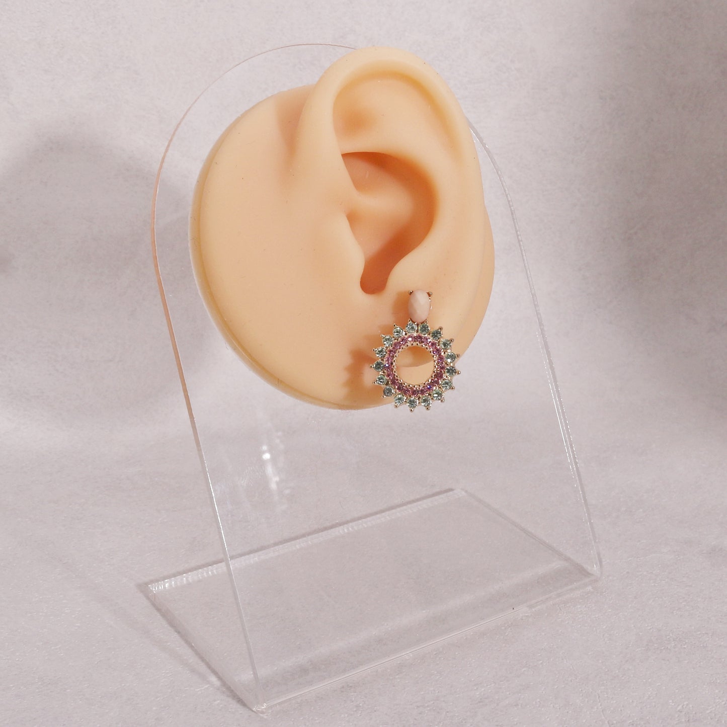 Sienna Star Burst CZ Drop Earrings