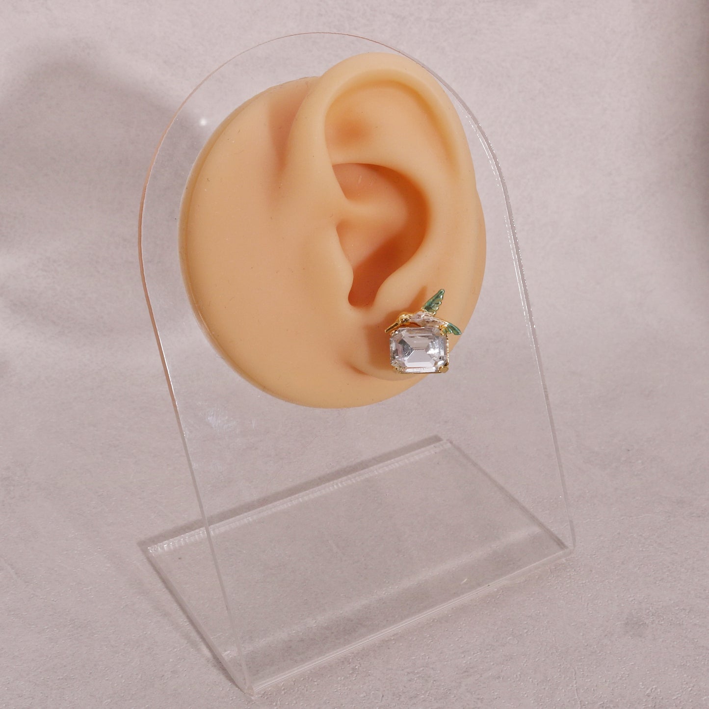 Mini Hummingbird Crystal Stud Earrings