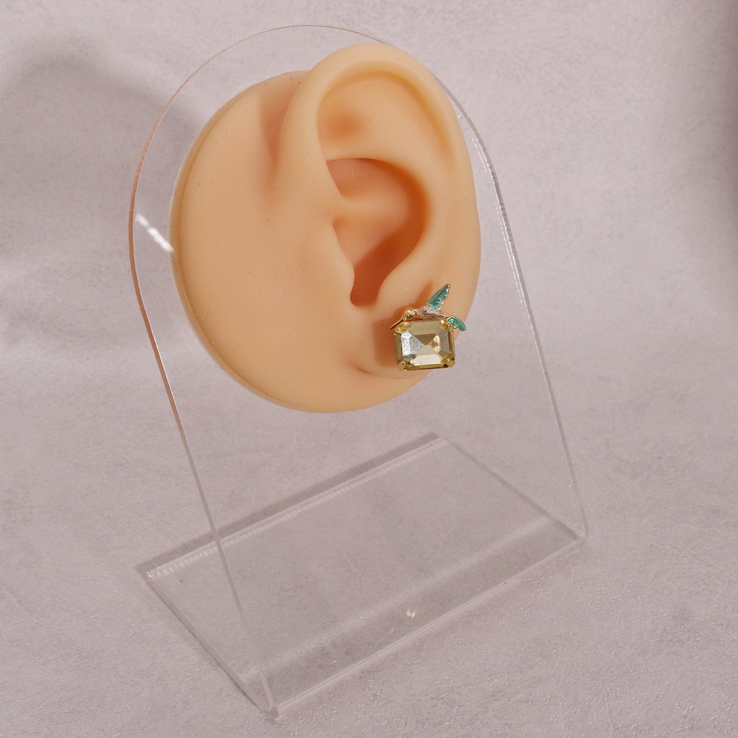 Mini Hummingbird Crystal Stud Earrings