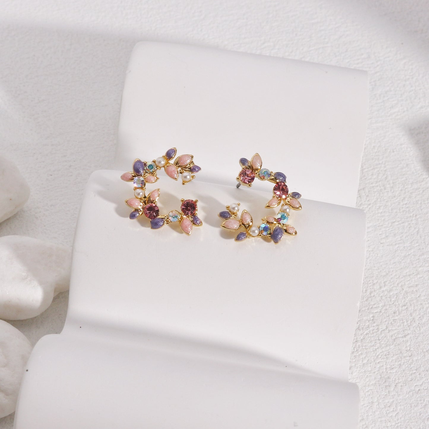 Annette Floral Handmade Bouquet Stud Earrings