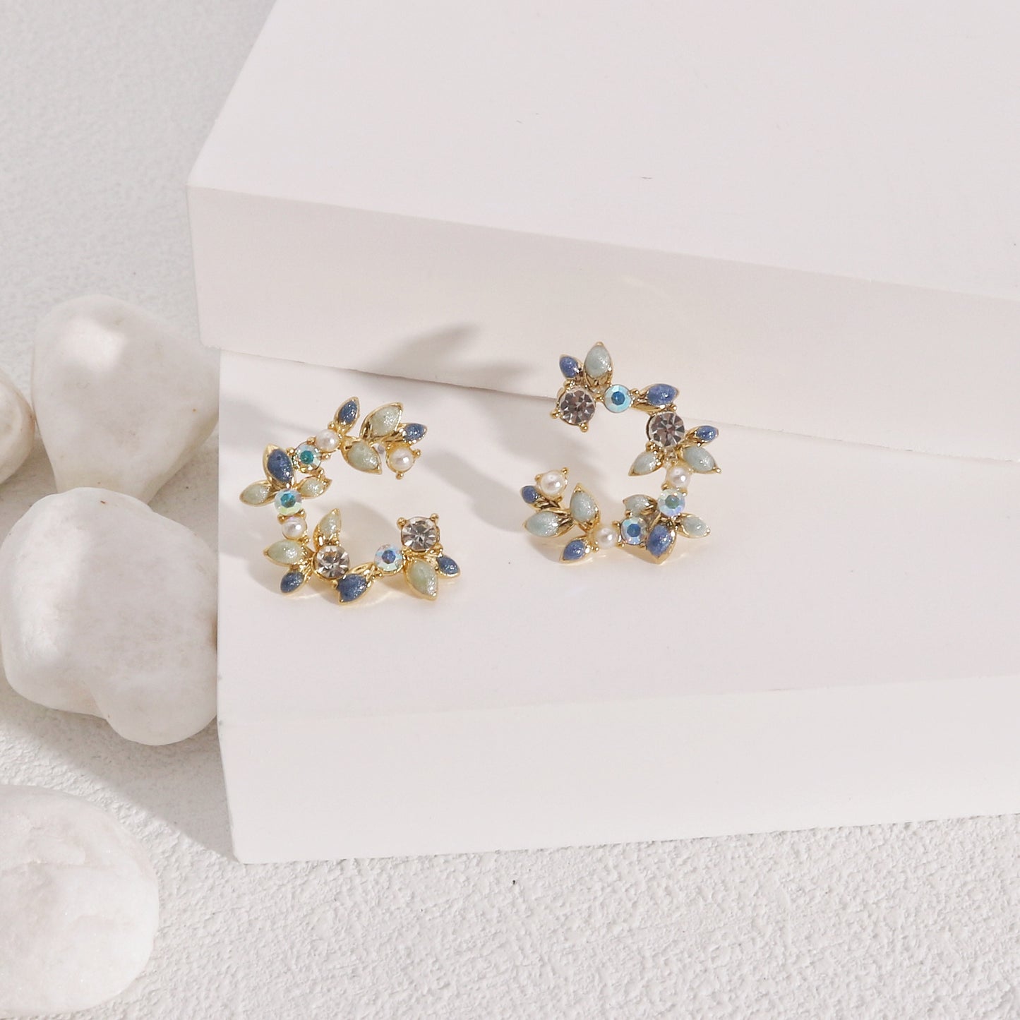 Annette Floral Handmade Bouquet Stud Earrings