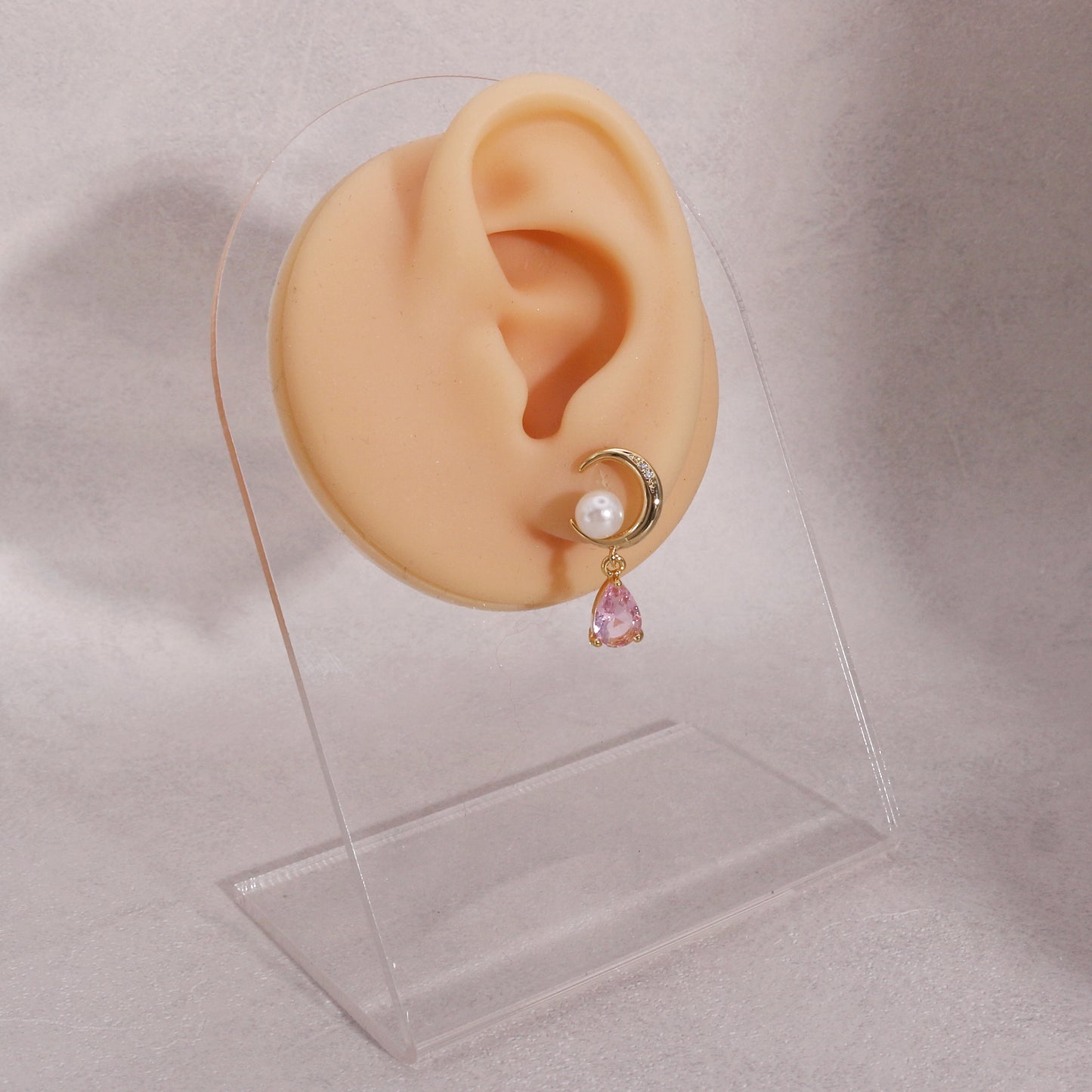 Eleanor Crescent Crystal Drop Dangle Earrings