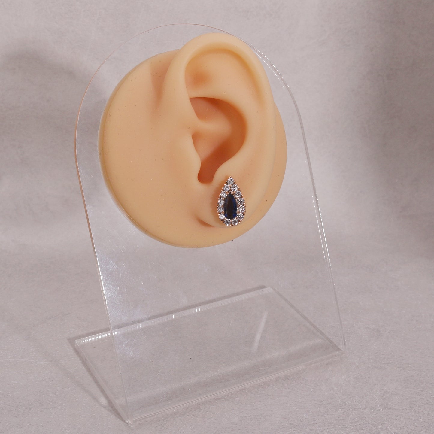 Clarity Pear Shaped CZ Stud Earrings