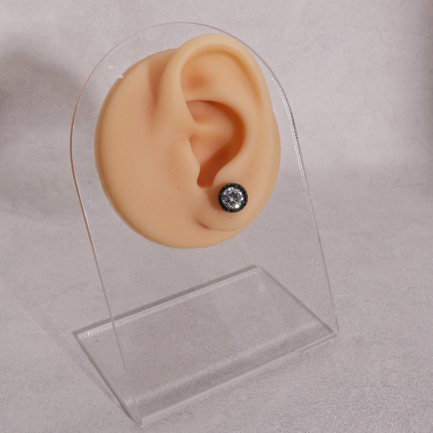 Classic Elegance CZ Halo Stud Earrings in 5 Colors