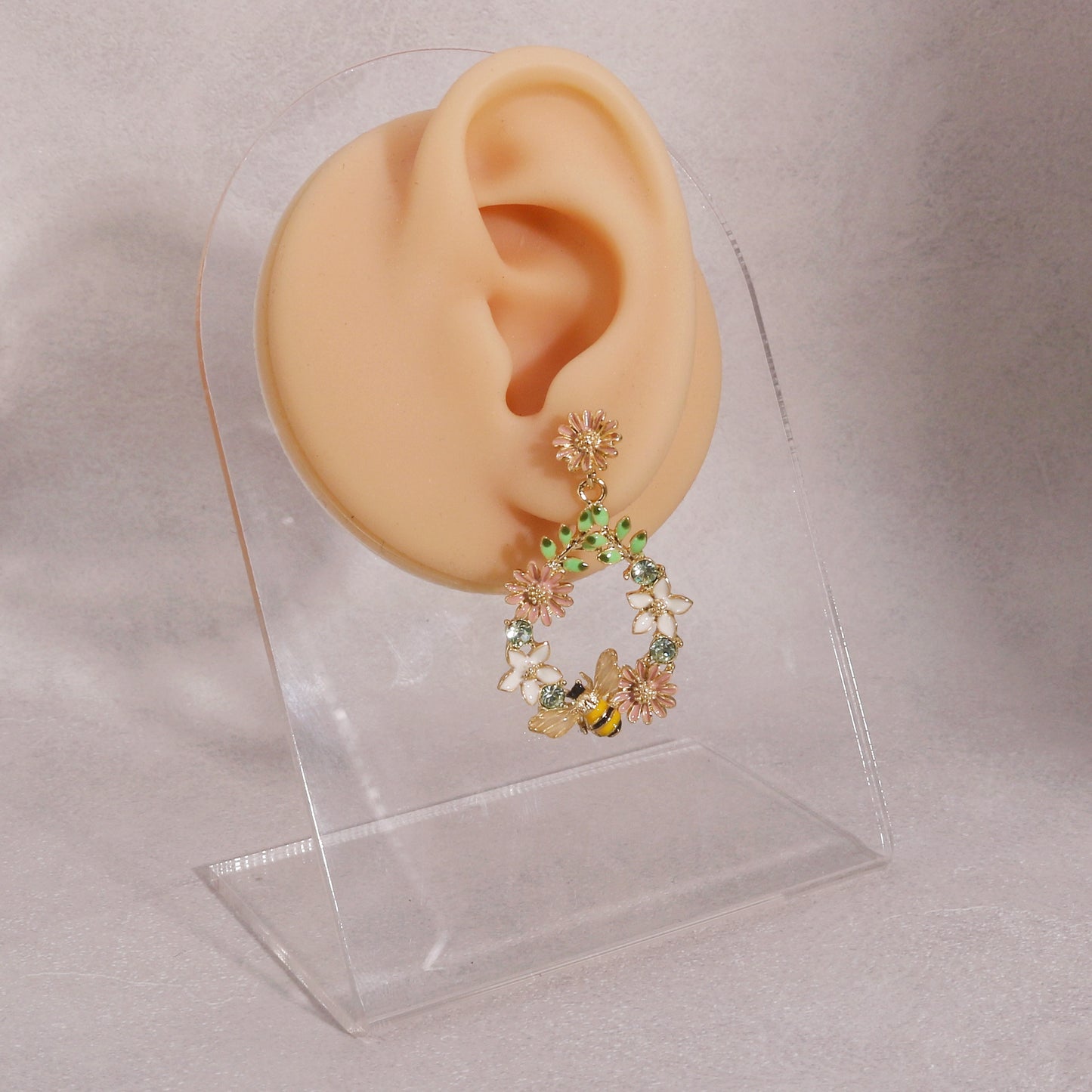 Elysia Statement Bee Garden Drop Earrings