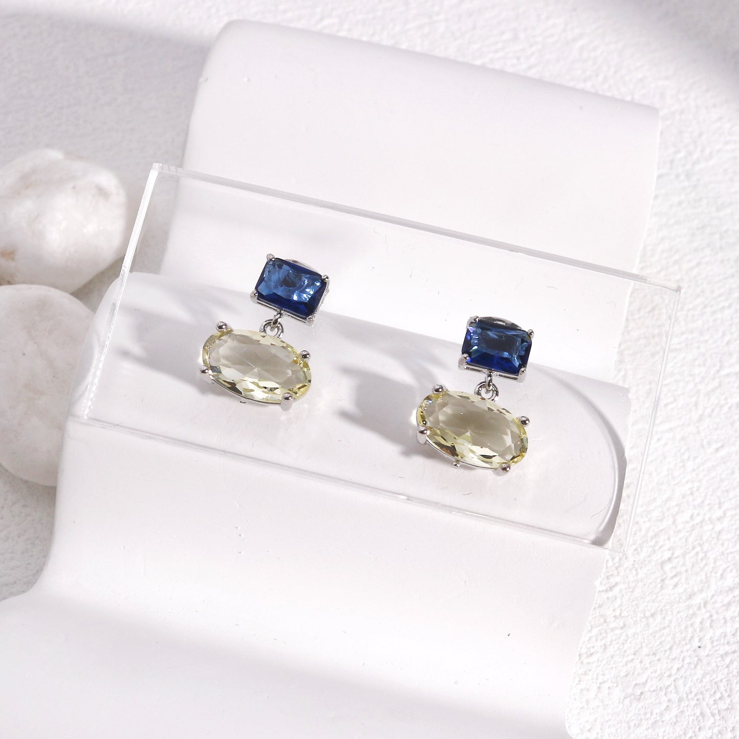 Seraphina Luxury CZ Solitaire Short Dangle Earrings