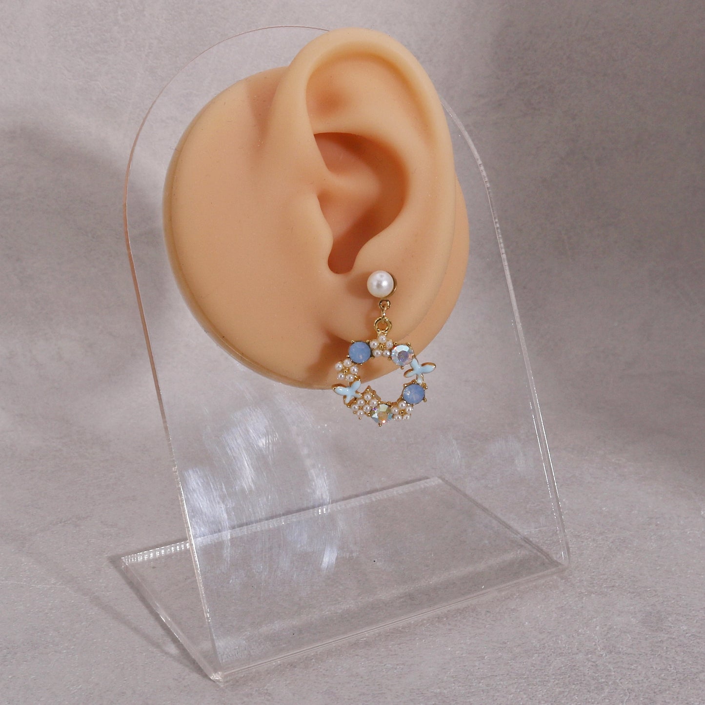 Delara Garden Crystal Dangle Earrings