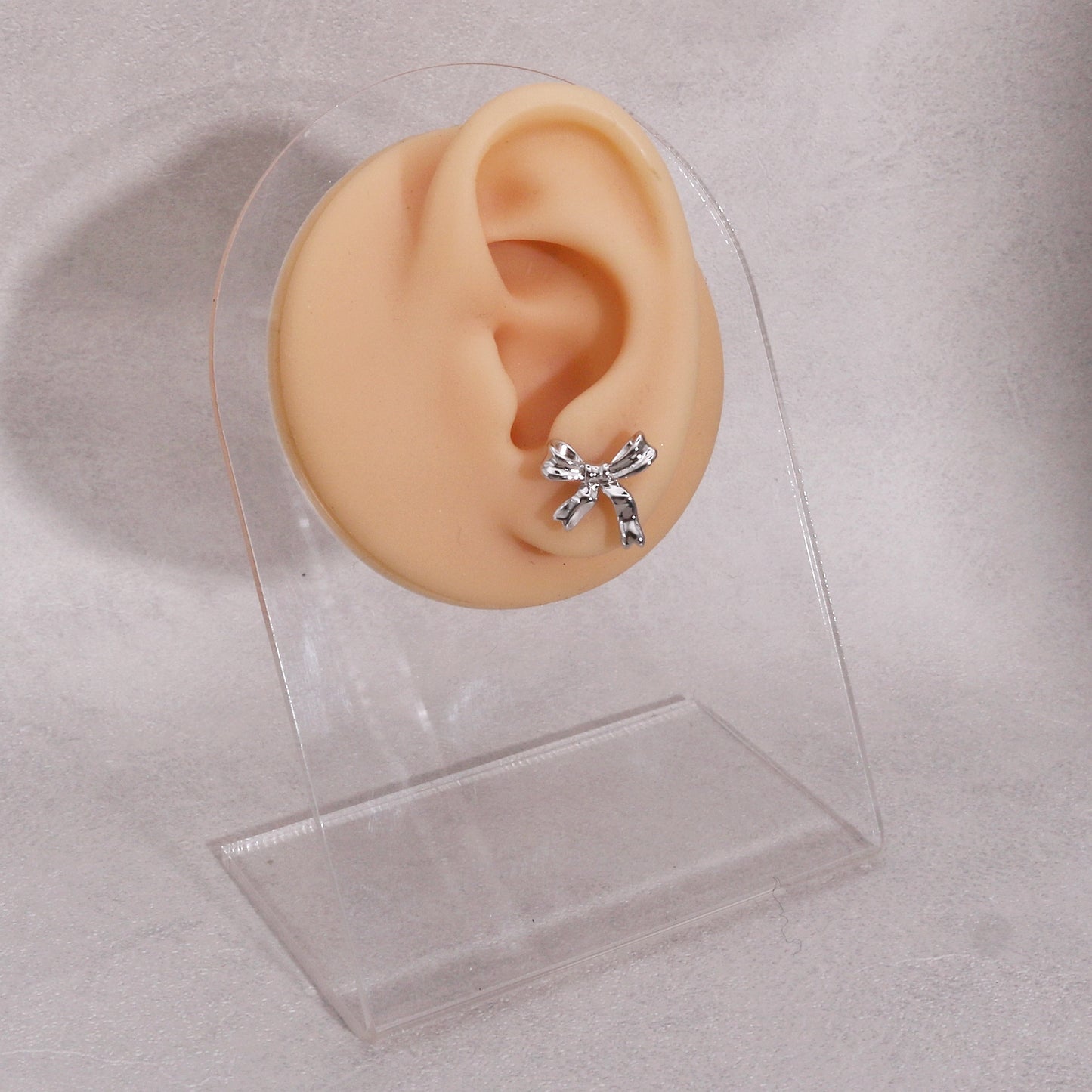 Aaliyah Dainty Bow Tie Ribbon Stud Earrings