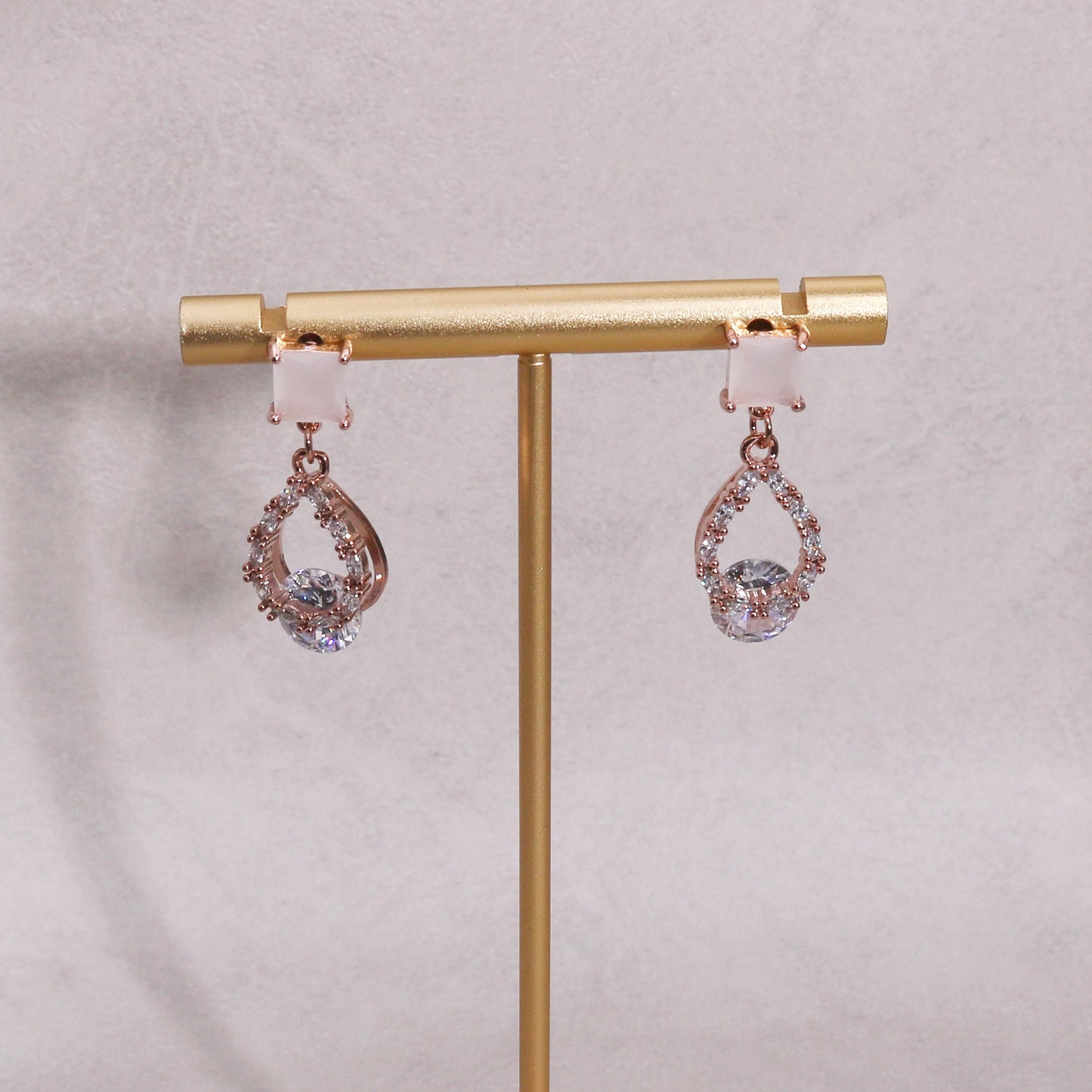 Charlyn Glamor CZ Statement Drop Earrings
