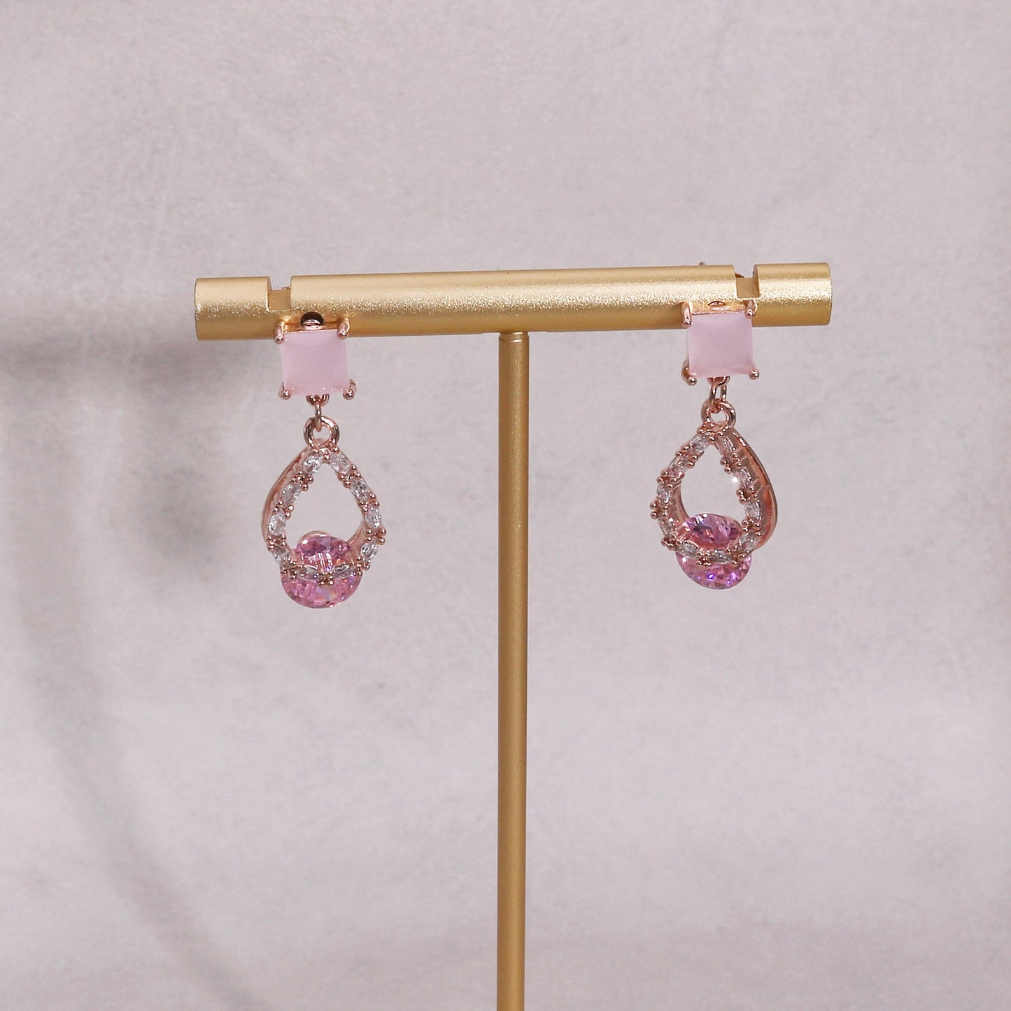 Charlyn Glamor CZ Statement Drop Earrings