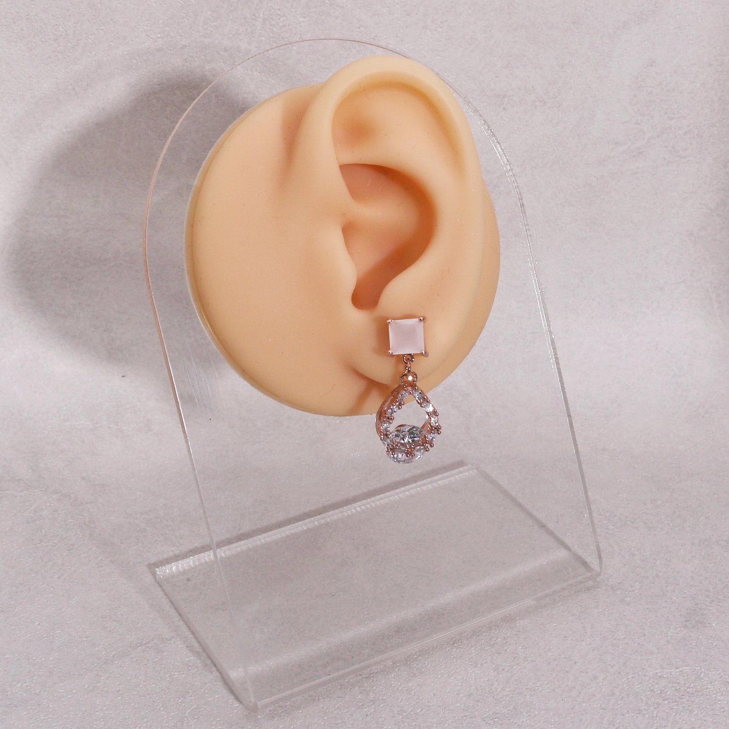 Charlyn Glamor CZ Statement Drop Earrings